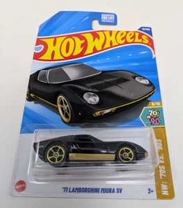 Hot Wheels 71 Lamborghini Miura SV 78/250 schwarz HW 70er vs 90er HYX73 Maßstab 1:64 - Bild 1 von 2