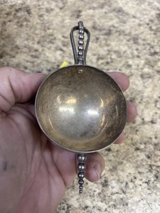 Vintage Napier Bottoms Up Jigger Silber Teller Rollover 2oz Cocktail Maß Deko - Bild 1 von 5