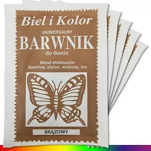 5 x 10 g Textilfarbe Braun Stofffarbe Batikfarbe Stoff Färben Nachfärben - Bild 1 von 1