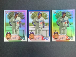 2023 Topps Series 2 - Yusniel Diaz - #536 (RC) - LOT OF 3 - Rainbow Foil | Blue - Bild 1 von 2