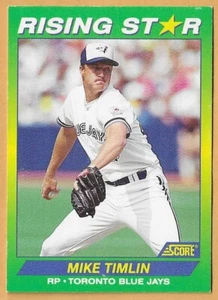 Mike Timlin Toronto Blue Jays Rising Star #RS58 - Puntuación 1992 - Imagen 1 de 2