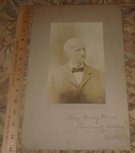 Frederick Storer - Signed, Large 9 x 14.5 Cabinet Photo, Portland, Maine - Picture 1 of 2