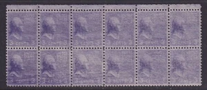 United States Scott 807 1938 EFO 3¢ Prexie Block of 12 w/ Inking Error - Picture 1 of 2