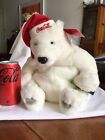 Vintage CocaCola Polar Bear Plush Brand new.  Christmas bear. 30 cms. Never used