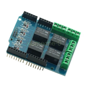 NEU Vierkanal Relaisschild 5V 4-Kanal Relaisschild Modul für Arduino - Bild 1 von 4