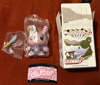 Kidrobot 3" Dunny Series 5 - Clutter Magazine  Pirate- Vinyl Figure New  Sealed - Image 1 of 4