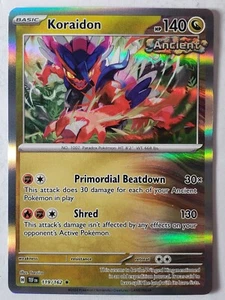 HOLO Koraidon 119/162 NM/M - Tarjeta Pokémon Fuerzas Temporales - Arte Teeziro - Imagen 1 de 2