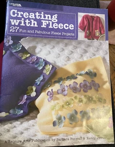 Vtg Rare CREATING WITH FLEECE(LEISURE ARTS #3539)~Barbara Finwall & Nancy Javier - Picture 1 of 10