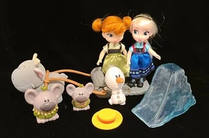 Disney Animator's Collection Mini Doll Set 2017 Frozen Play Set Lot - Picture 1 of 4