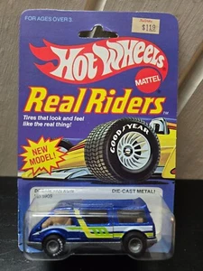 1983 Hot Wheels Real Riders Blue Dream Van XGW Good Year Grey Hubs VARIANT? 5909 - Picture 1 of 6