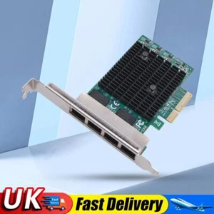 4 Ports 2,5 GB PCIe Netzwerkkarte 2,5 Gigabit Ethernet Schnittstellenadapter für PC UK - Bild 1 von 12