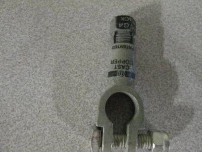 235282 Lot of 2 - TOP POST BATTERY TERMINALS 1/0 GA BLACK - Image 1 of 3