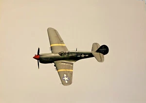 Fuerza Aérea de los Estados Unidos Curtiss P-40E Kittyhawk en vuelo color 11,75"x8,75" Pho - Imagen 1 de 3