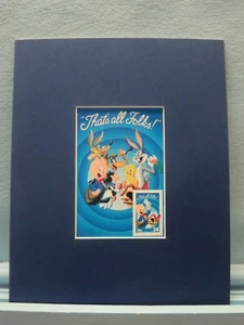 Saluting Porky Pig honored by his own stamp - Picture 1 of 1