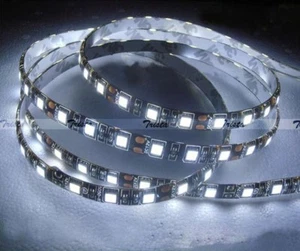 Blanco Frío Impermeable 5M 300Leds 5050 LED Tira de Luz Flexible 12V Negro PCB Lo último - Imagen 1 de 5