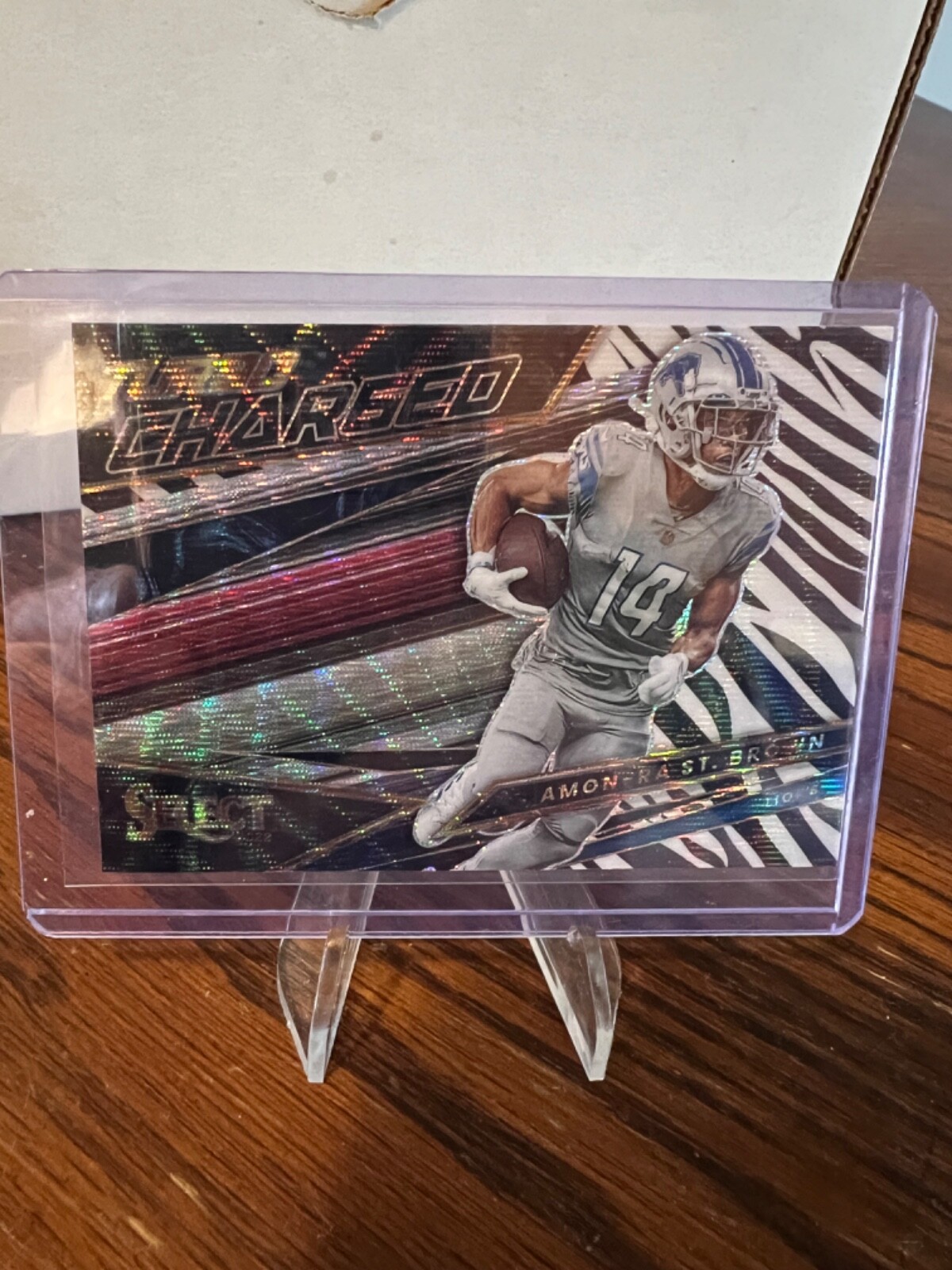 2022 Select Turbocharged Amon-Ra St. Brown Insert Zebra SSP Lions