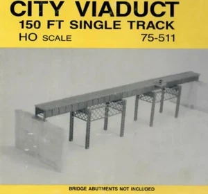 Micro Engineering HO City Viaduct 150' Single Track 75-511 - Picture 1 of 3