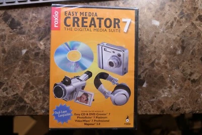Roxio Easy Media Creator 7 Digital Media Suite NEW SEALED - Image 1 of 2