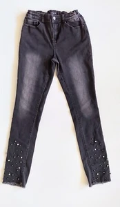 Kidpik Girls Studded Skinny Jeans Black Size 16 - Picture 1 of 7