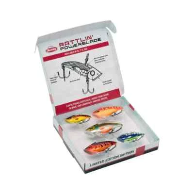 Berkley Rattling PowerBlade Fishing Gift Box with Perch Pike Zander Lures - Image 1 of 4