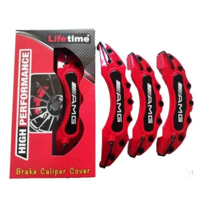 4x Plastik Für Mercedes AMG Scheibenbremse Bremssattel Abdeckung Haltbar Radsatz - Bild 1 von 4