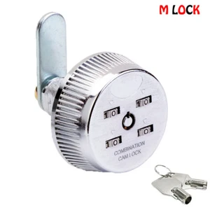 LOT OF 5 Combi-Cam 4-Dial Combination Lock 5/8” Cylinder and keys 7802S KD - Picture 1 of 4