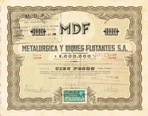 URUGUAY SHIPBUILDING & REPAIR COMPANY Aktienzertifikat - Bild 1 von 1
