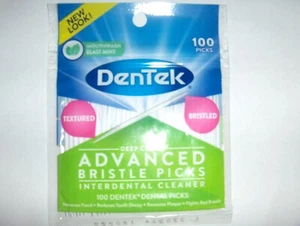 DenTek Deep Clean Bristle Picks, Removes Food & Plaque, 100 Count, Pack of 11 - Bild 1 von 2