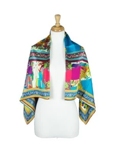 Town Center Mulberry Satin Silk Stole Women Square Scarf - Picture 1 of 5