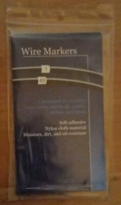 2 Stück Wire Markers Aufkleber zur Kennzeichnung von Kabel (W) - Bild 1 von 2