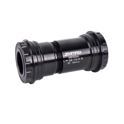 ZTTO BB30sh BB30 Black MTB Counterlocking Center Shaft Threaded Center Shafts - Image 1 of 4