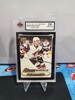 Tarjeta de novato 2015-16 cubierta superior lona #C98 Max Domi KSA 10 gemas como nueva Foto 1 de 2