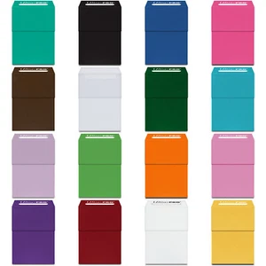 Ultra Pro Cards Solid Color Deck Box for Yu-Gi-Oh! Pokemon Magic TCG CCG New - Picture 1 of 46