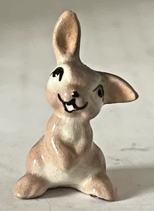 Vintage Hagen Renaker Miniatur Hörbaby Hase/Hase Rentner - Bild 1 von 4