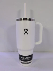 Hydro Flask 40 Oz Reisebecher mit Griff, Deckel und Strohhalm - isoliert - Bild 1 von 5