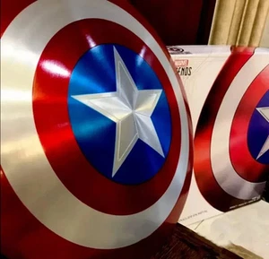 Captain America Shield 1:1 Legends 75th Anniversary Avengers Alloy Metal 24" - Picture 1 of 6