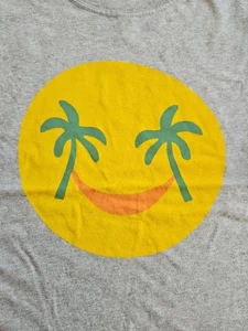 NWT HANNA ANDERSSON PALM TREES SUN SMILEY FACE RELAXED FIT TEE SHIRT 110 5 - Picture 1 of 4