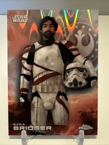 2025 Topps Chrome Star Wars Ezra Bridger #39 Raywave Refractor - Bild 1 von 2