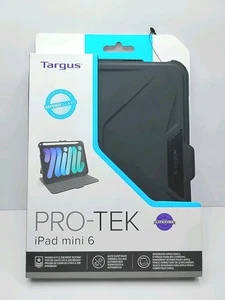 New Targus Pro-Tek For IPad Mini 6 Case Black THZ911US Antimicrobial Protection - Picture 1 of 2