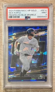 2024 Panini Convention Nazionale VIP Gold Pack - Nick Kurtz Blue Cracked Ice /124 - Foto 1 di 3