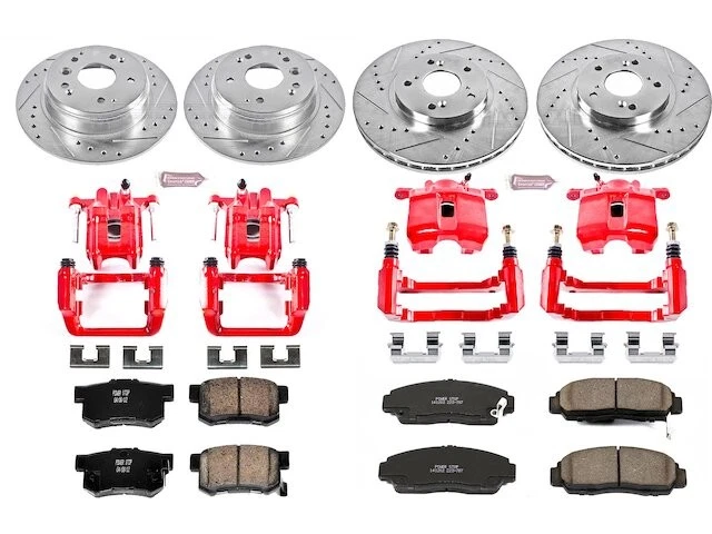 Kit de pastillas de freno delanteras y traseras y rotor para Acura TL 2005 2006 BK542TB 2004-2008 Foto 1 de 1