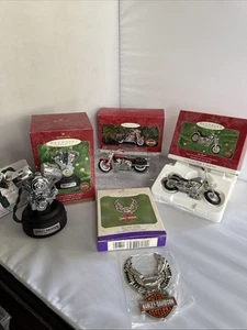 Lot Of 4 Hallmark Keepsake Harley-Davidson Ornaments BIG TWIN FAT BOY SPRINGER - Picture 1 of 17