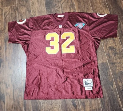 Camiseta Mitchell Ness Washington Redskins Ervins #32 para hombre 50 1994 retroceso  Foto 1 de 4
