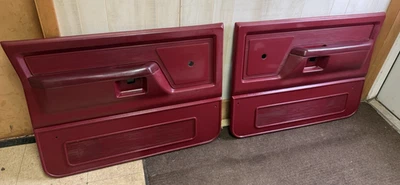 87-93 Dodge Ramcharger D100 D150 Front Door Panel Set  w/manual crank window Foto 1 de 4