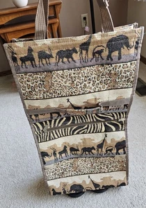 Arazzo safari africano JADE stampa animalier pieghevole bagaglio a mano - Foto 1 di 9