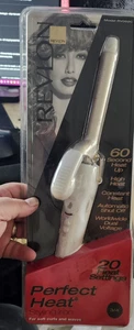 Revlon Perfect Heat 3/4" Curling Iron RV052C New Sealed 20 Settings Vintage NIB - Picture 1 of 7