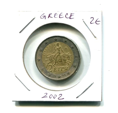Moneda bimetálica de 2 euros Grecia 2002 2€! Foto 1 de 2
