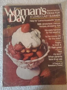 Vintage June 1970 Woman's Day Magazine Recipes Advertisments - Imagen 1 de 6
