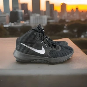 Nike Air Precision Basketball Sneakers Men’s Sz 8.5 Black Athletic Comfort Shoes - Picture 1 of 10