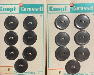 14 Knöpfe 17mm 2 Loch Silbrig  - Bild 1 von 2